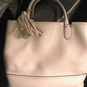 Blush pebbled leather Kate Spade bag